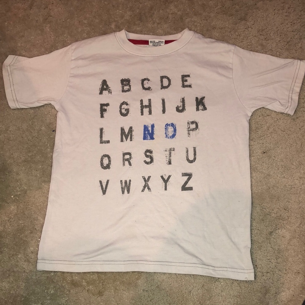 Alphabet T-shirt Mish Mish Size 7